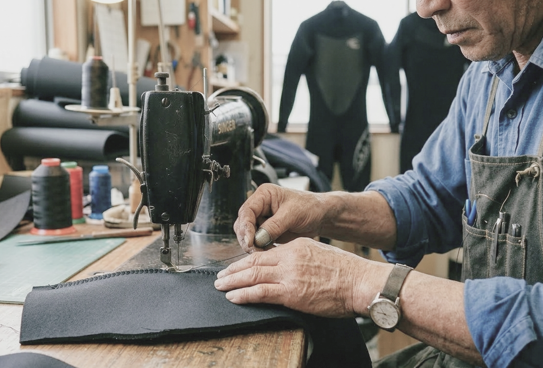 Wetsuit Craftsmanship Detail